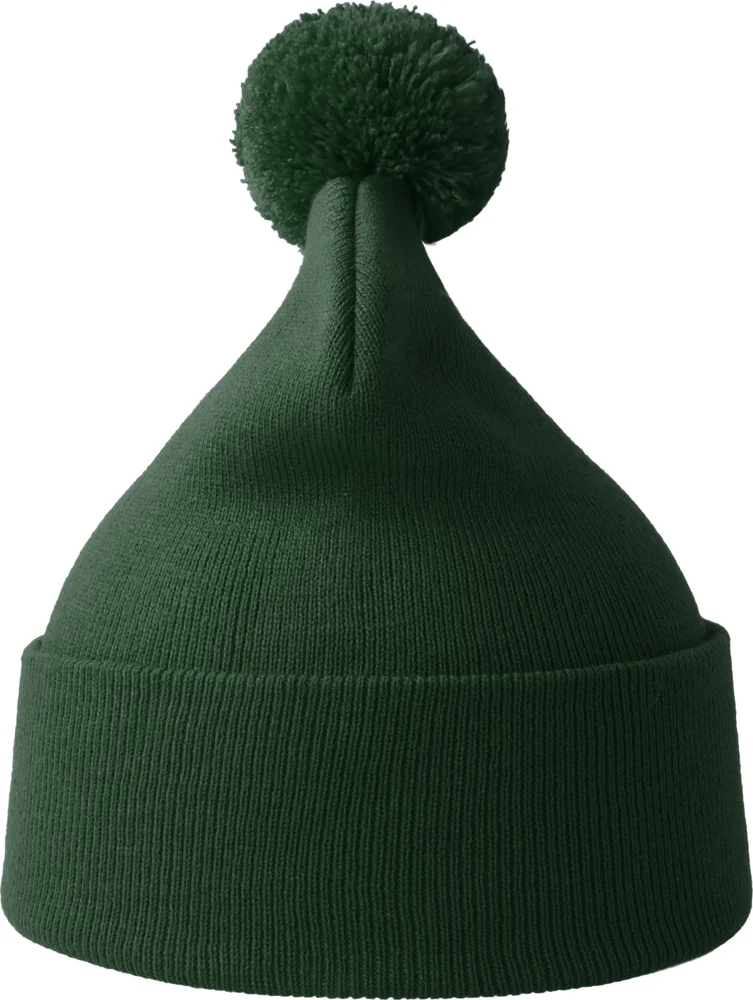 Strickmütze mit Pompon