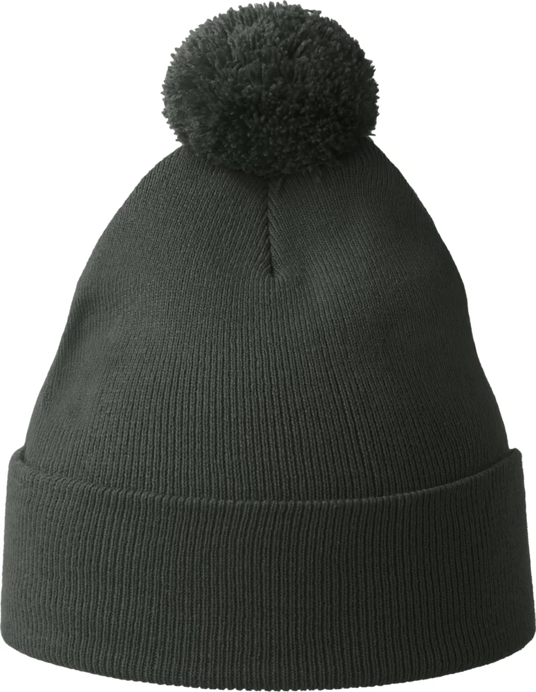 Strickmütze mit Pompon