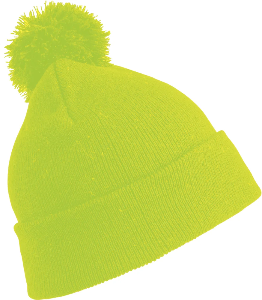 Knitted Hat with Pompon
