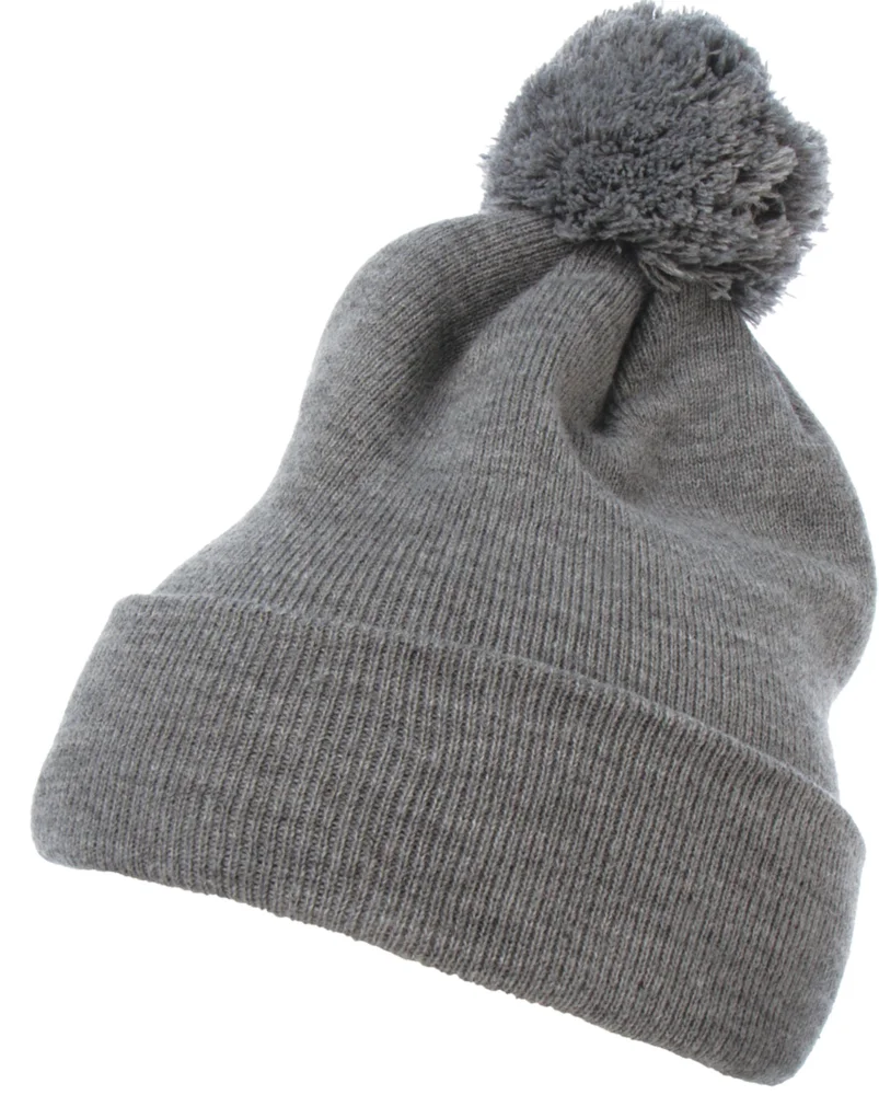 Knitted Hat with Pompon