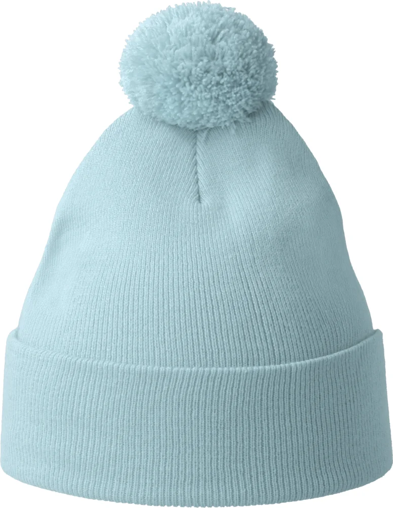 Strickmütze mit Pompon
