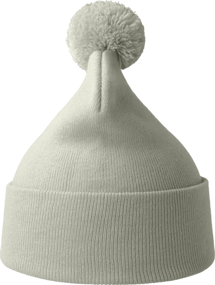 Strickmütze mit Pompon