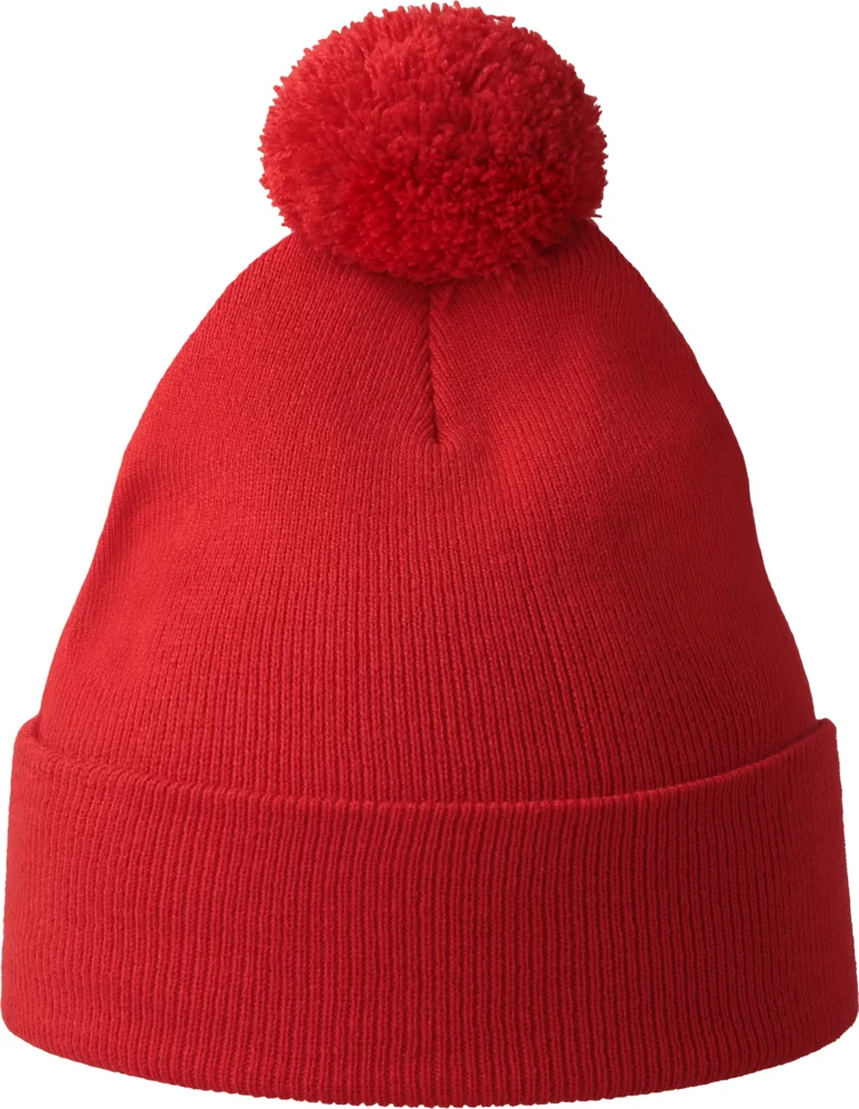 Strickmütze mit Pompon