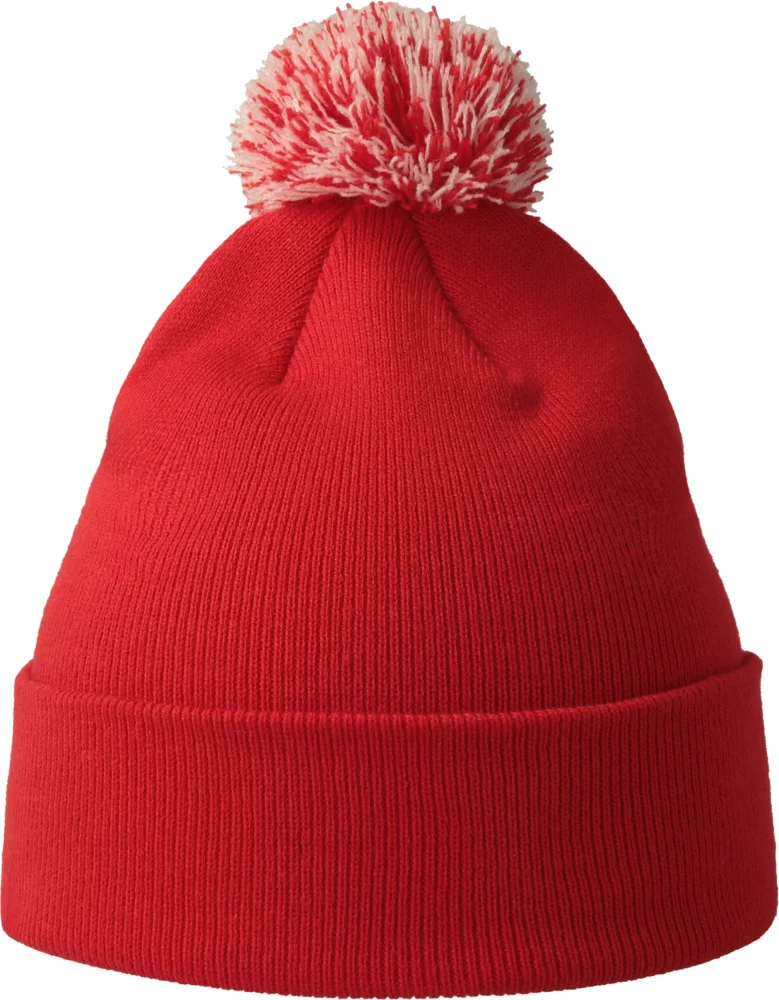 Strickmütze mit Pompon
