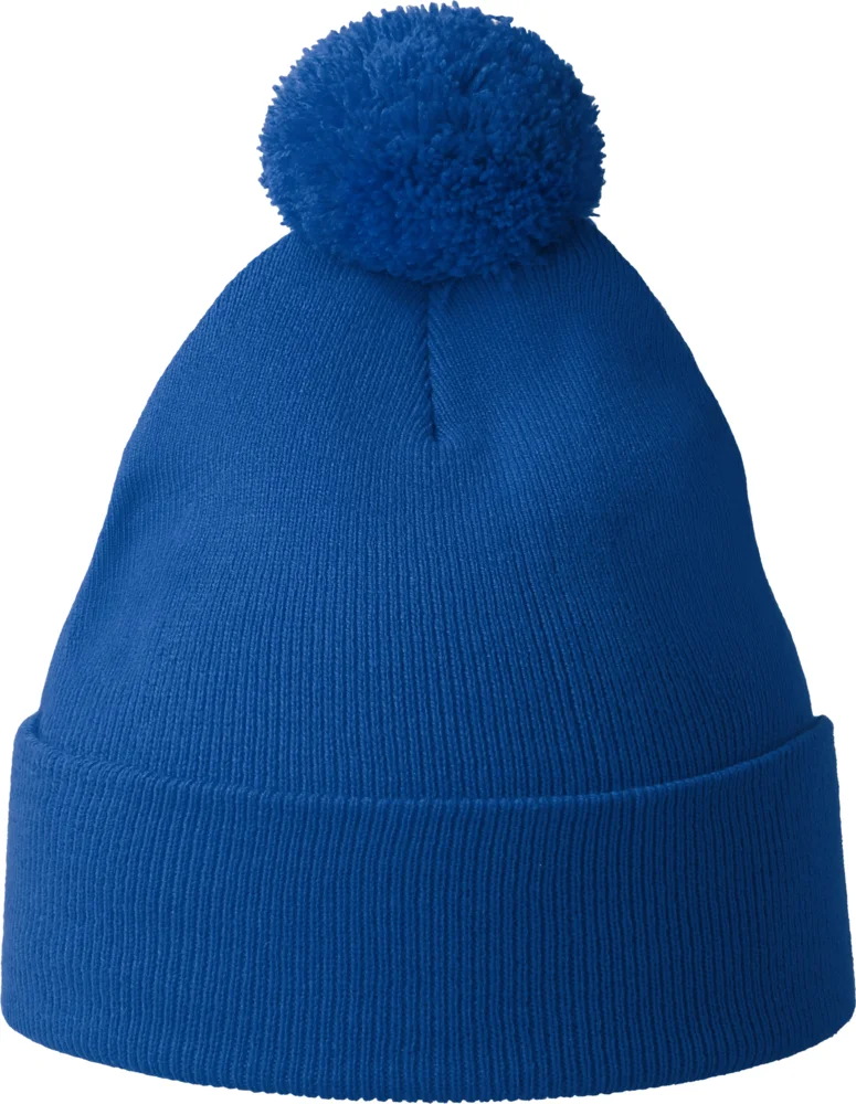 Strickmütze mit Pompon