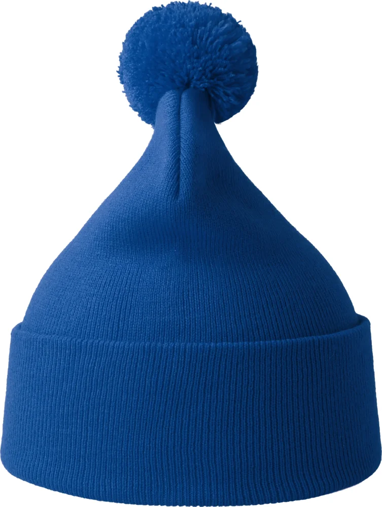 Strickmütze mit Pompon