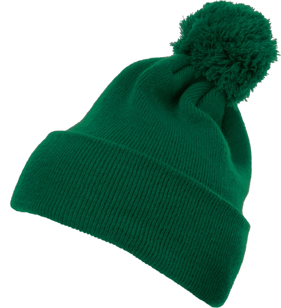 Knitted Hat with Pompon