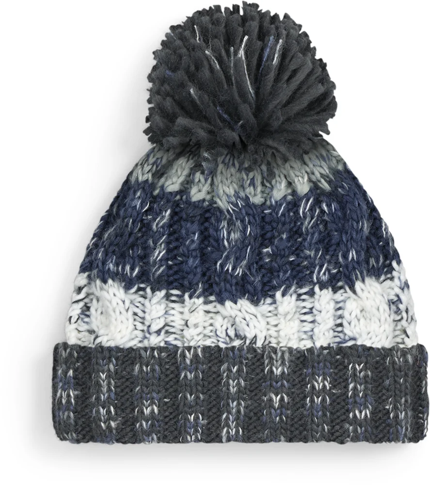 Strickmütze mit Pompon "Corkscrew"