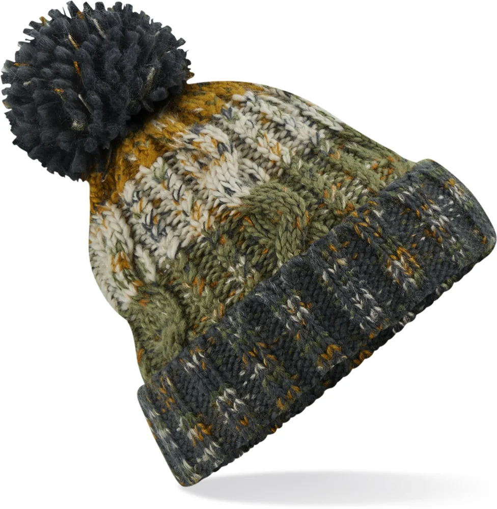 Strickmütze mit Pompon "Corkscrew"