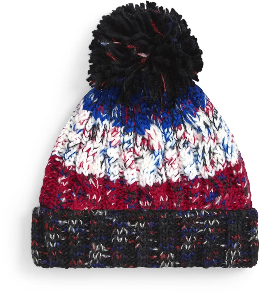 Strickmütze mit Pompon "Corkscrew"