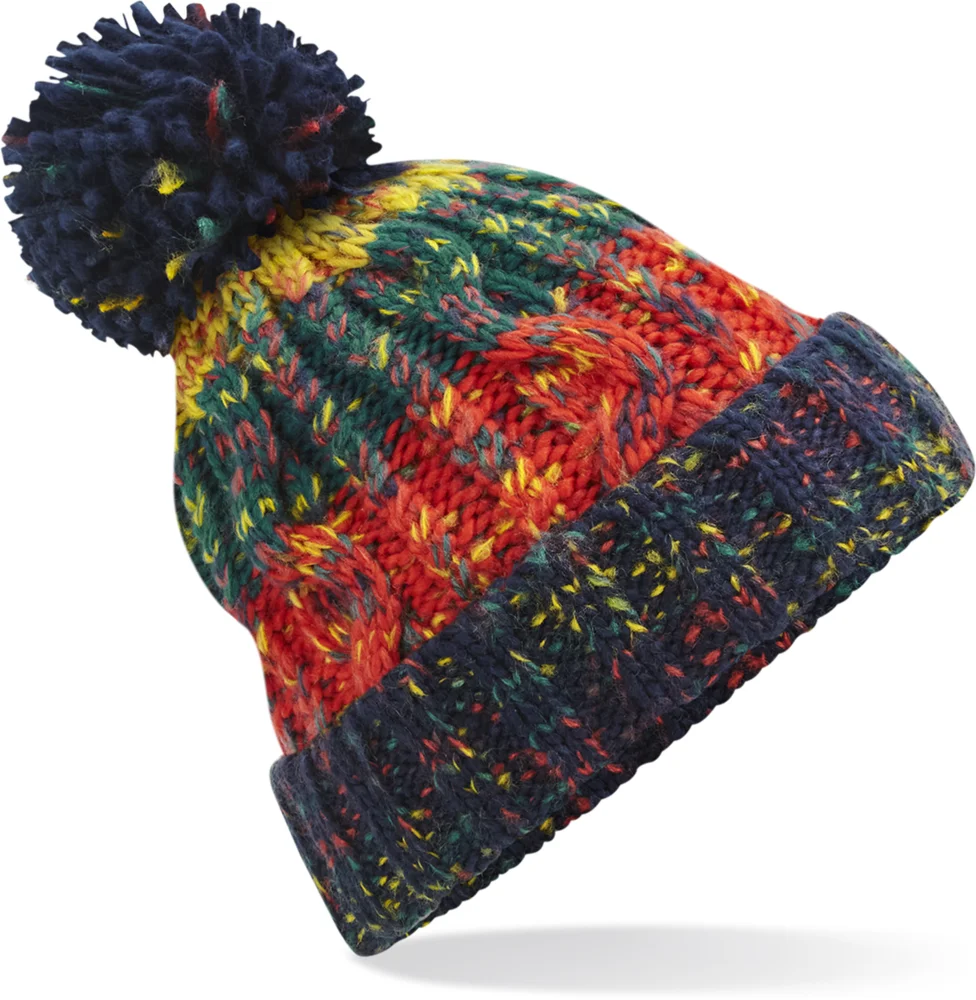 Strickmütze mit Pompon "Corkscrew"