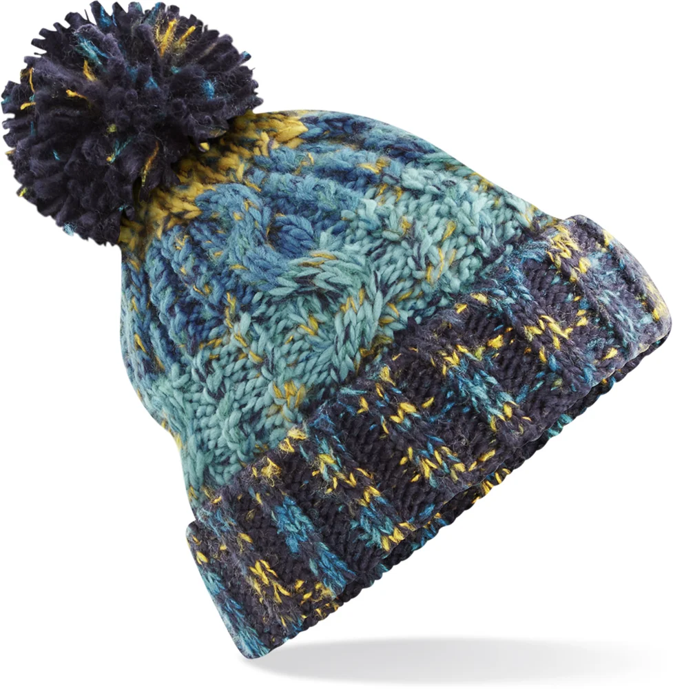 Strickmütze mit Pompon "Corkscrew"