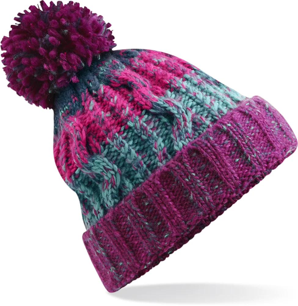 Strickmütze mit Pompon "Corkscrew"