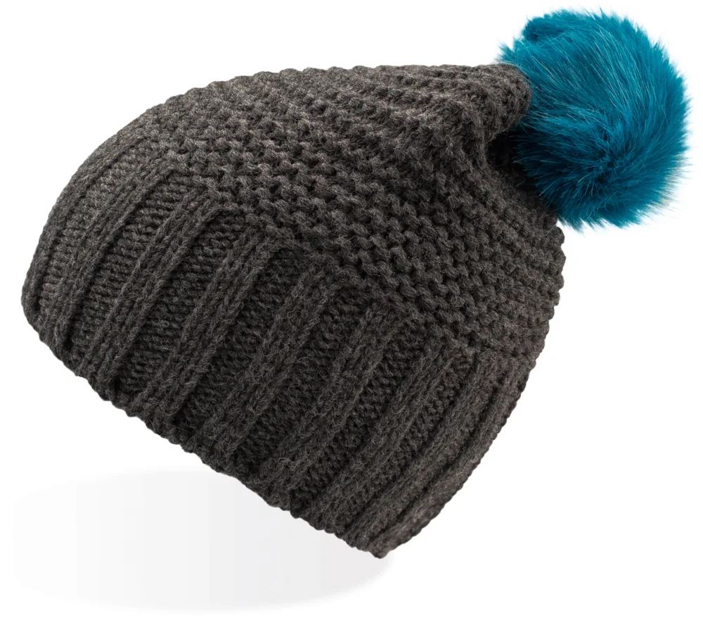 Strickmütze mit Pompon "Monte Bianco"