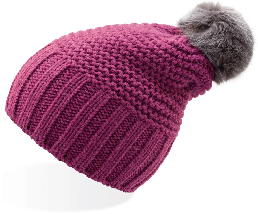Strickmütze mit Pompon "Monte Bianco"