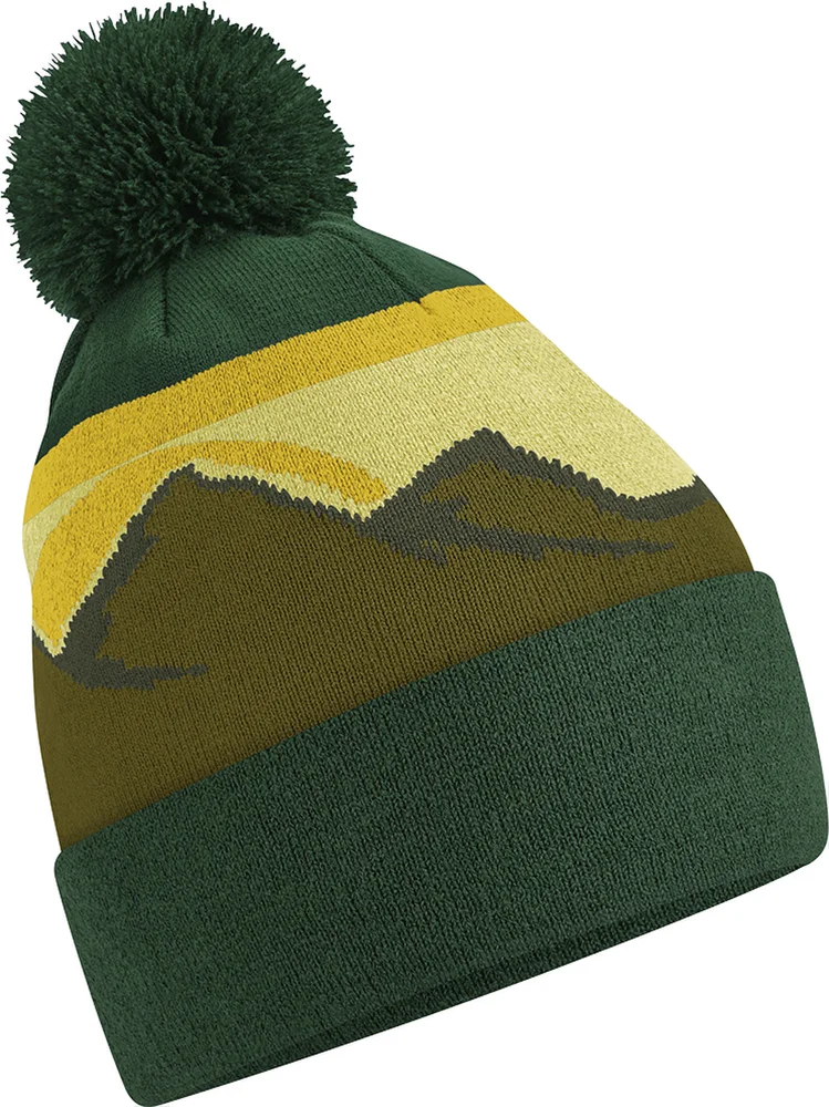 Strickmütze mit Pompon "Mountain Peaks"