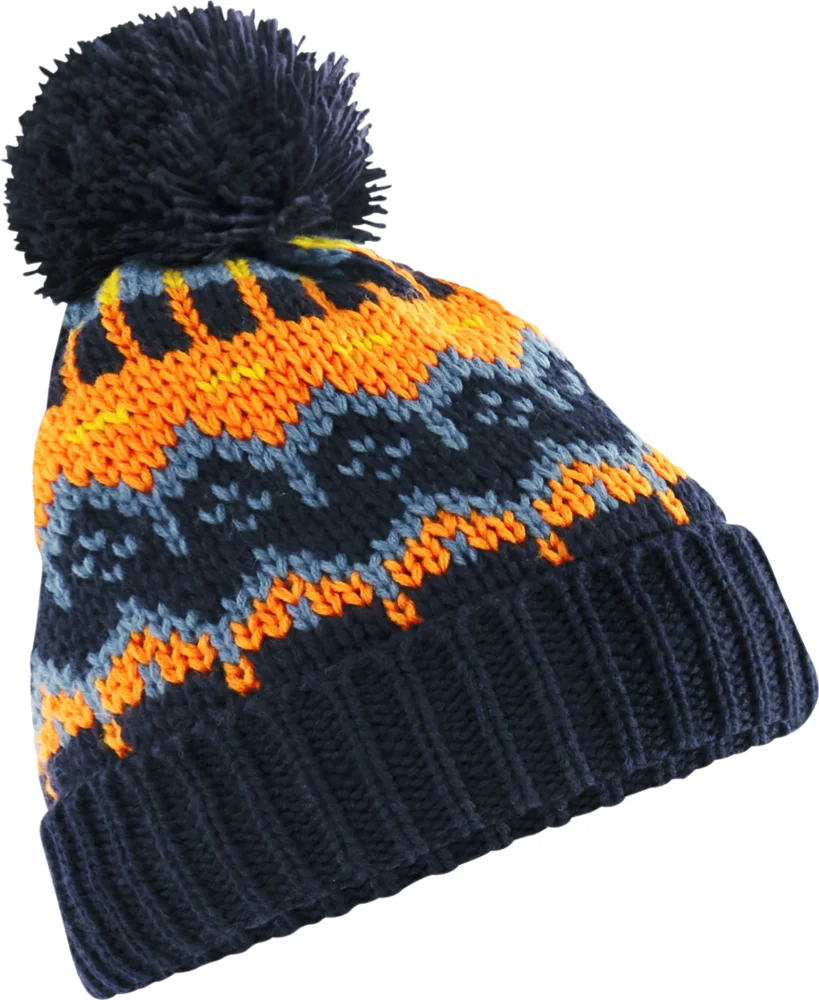 Strickmütze mit Pompon "Retro Ski"