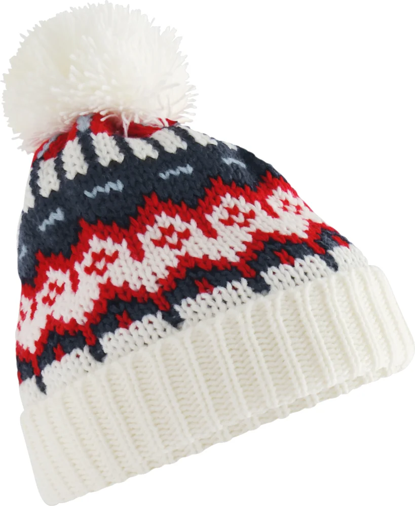 Strickmütze mit Pompon "Retro Ski"