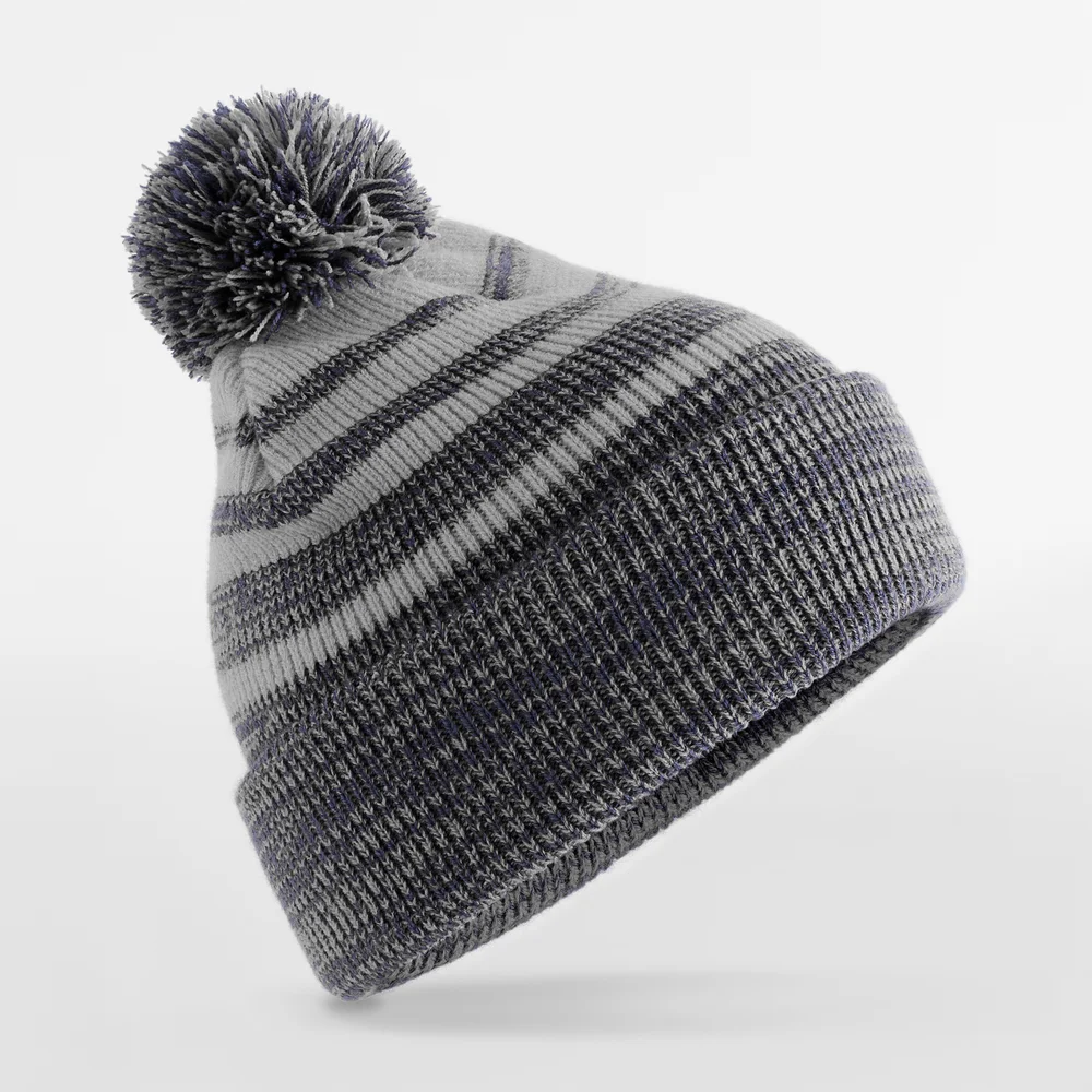 Strickmütze mit Pompon "Team Stripe"