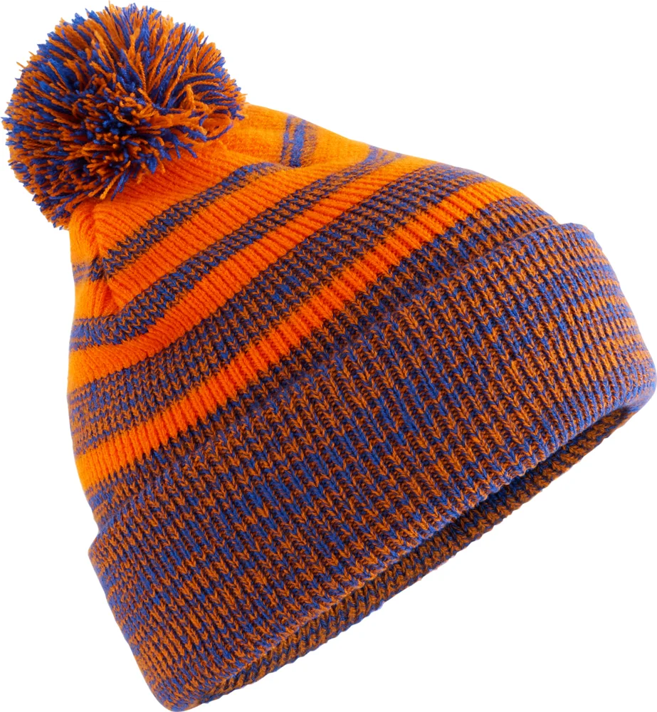 Strickmütze mit Pompon "Team Stripe"