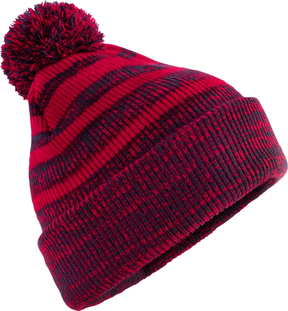 Strickmütze mit Pompon "Team Stripe"