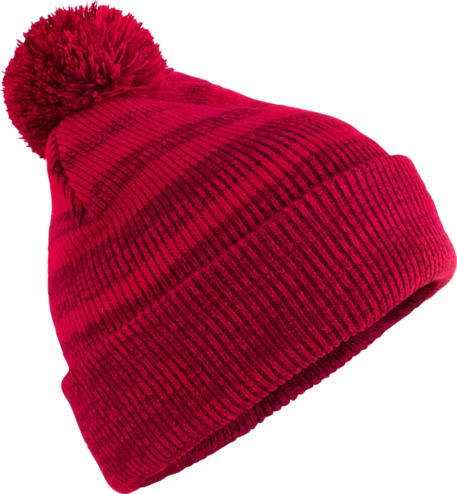 Strickmütze mit Pompon "Team Stripe"