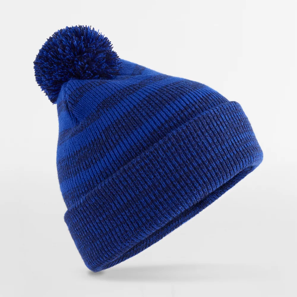 Strickmütze mit Pompon "Team Stripe"
