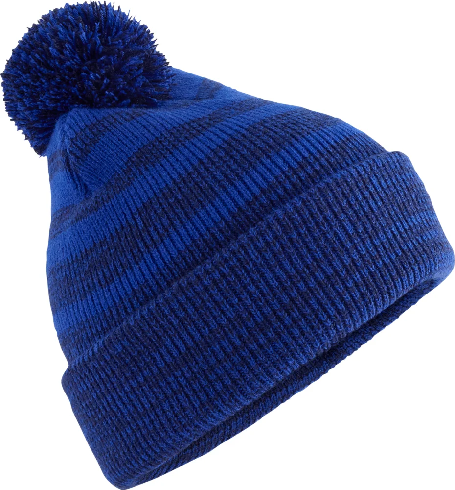 Strickmütze mit Pompon "Team Stripe"