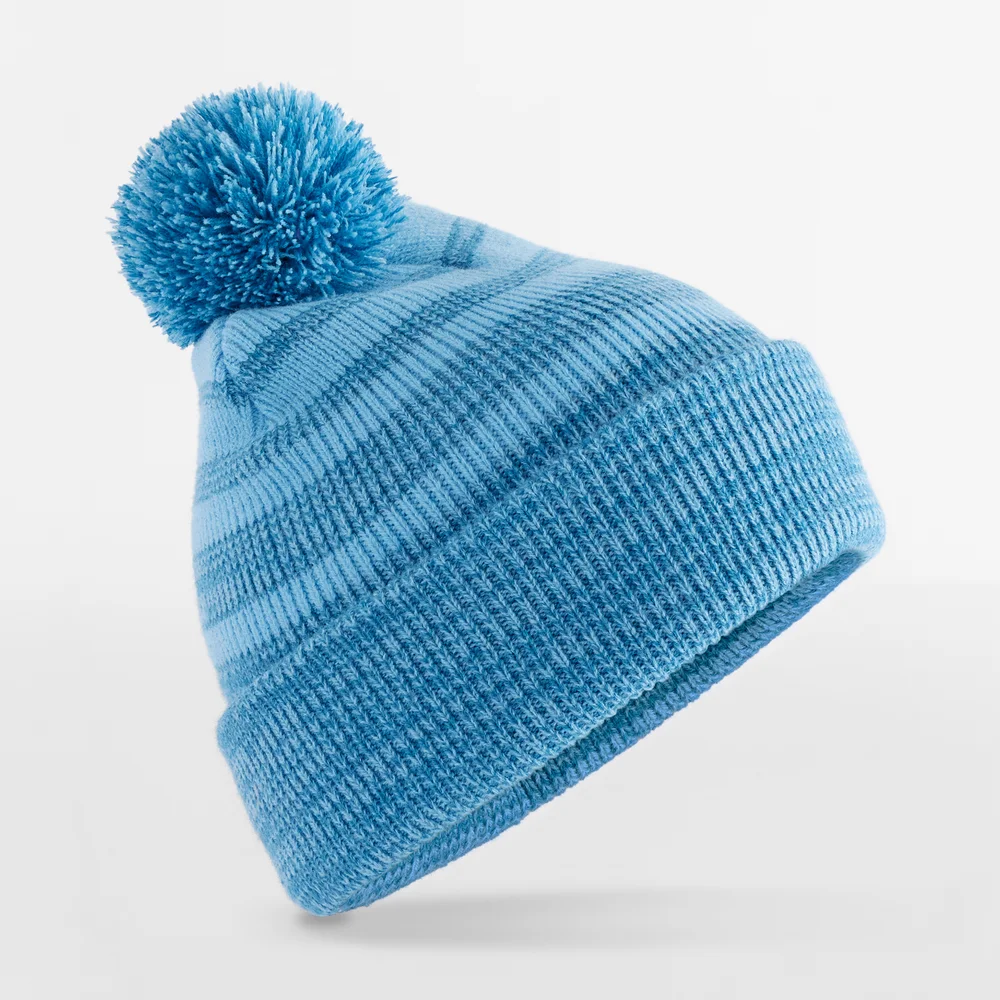 Strickmütze mit Pompon "Team Stripe"