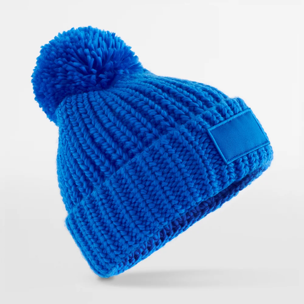Strickmütze mit Pompon "Toasty Patch"