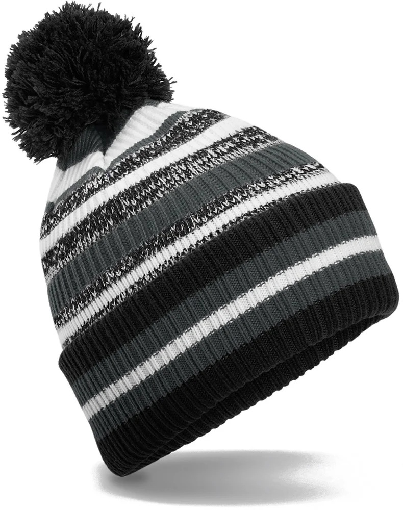 Strickmütze mit Streifen "Fan"