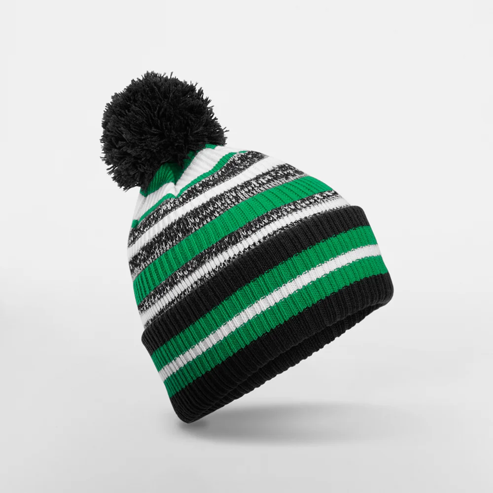 Strickmütze mit Streifen "Fan"
