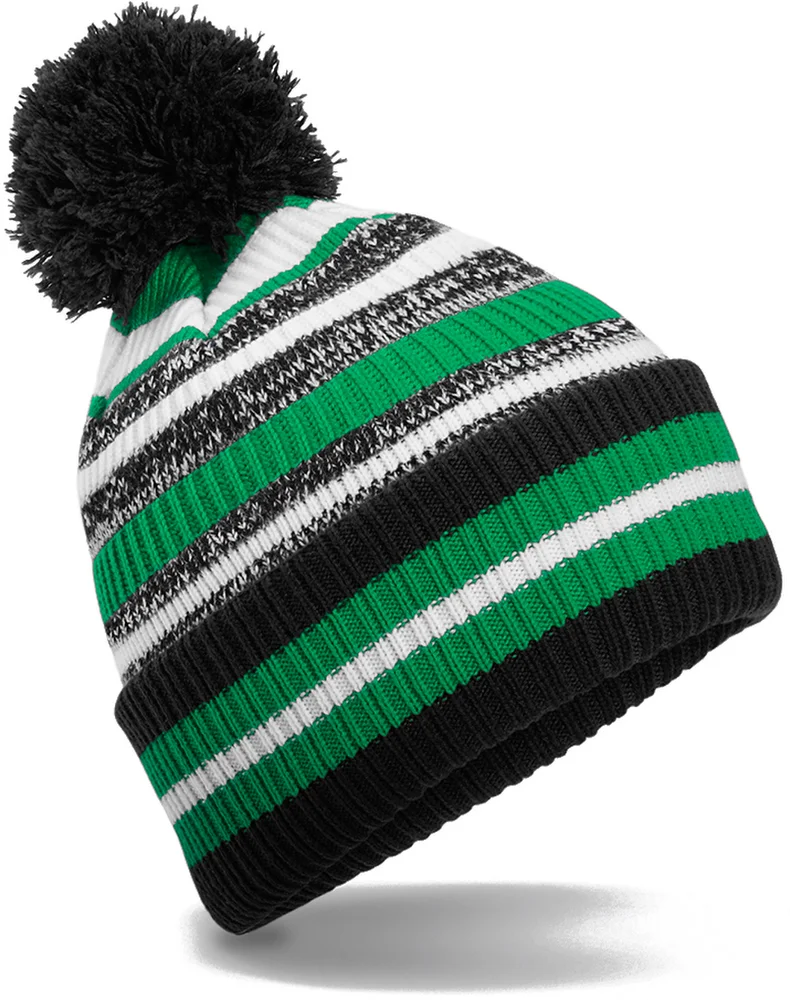 Strickmütze mit Streifen "Fan"