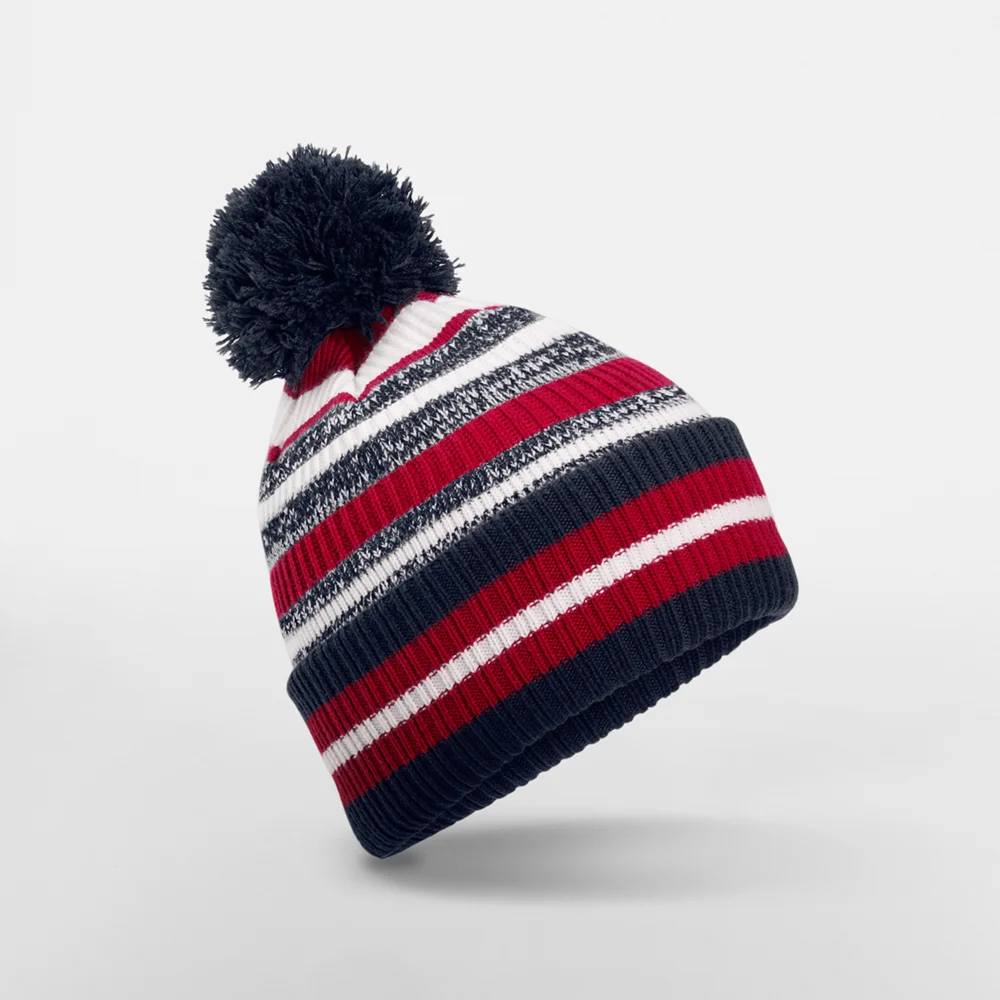 Strickmütze mit Streifen "Fan"