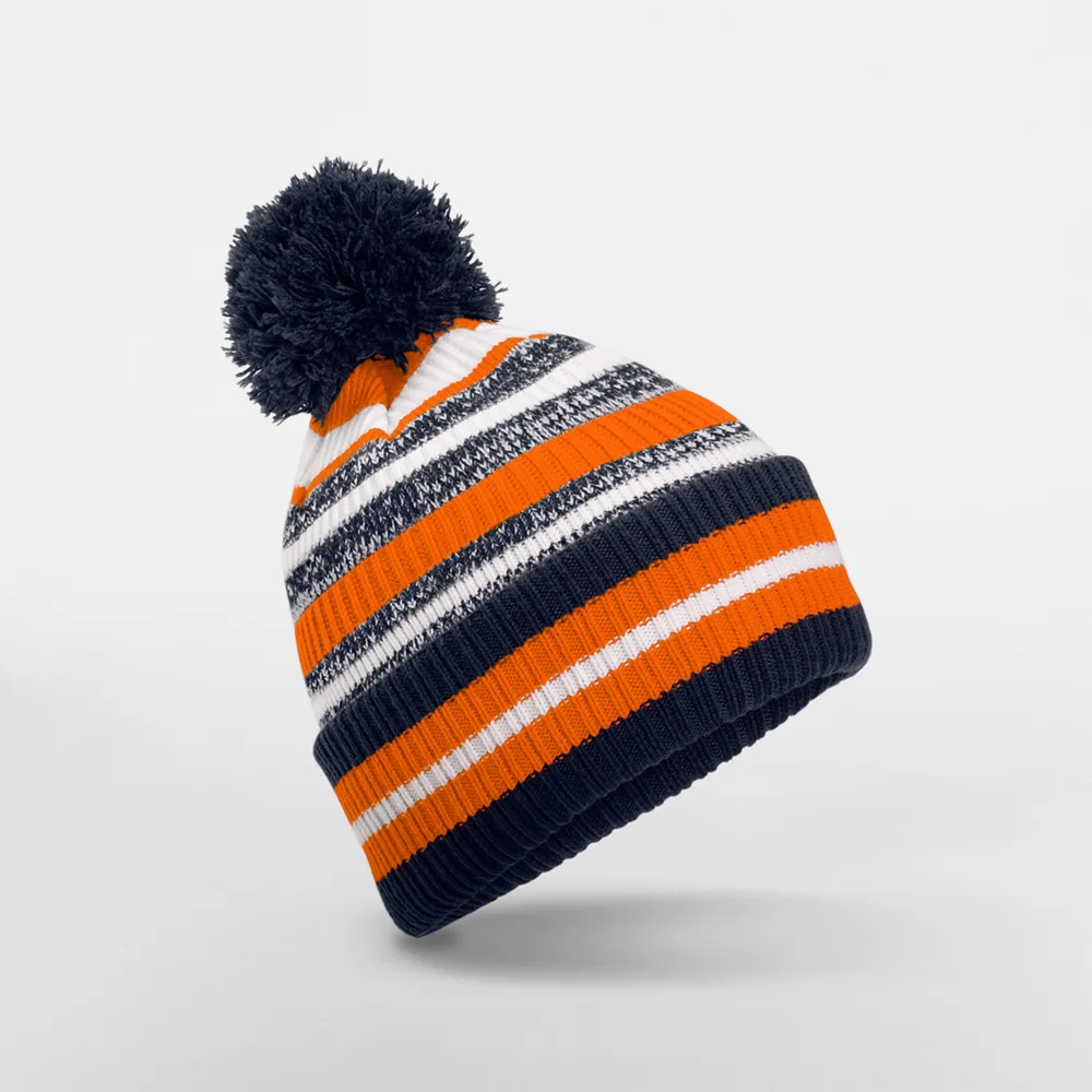 Strickmütze mit Streifen "Fan"