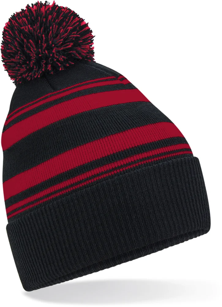 Beanie with Stripes "Fan"