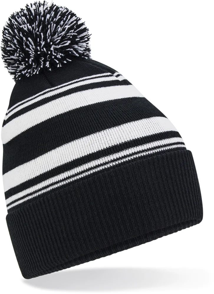 Beanie with Stripes "Fan"