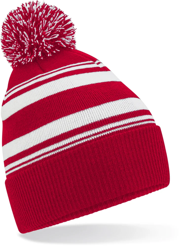 Beanie with Stripes "Fan"