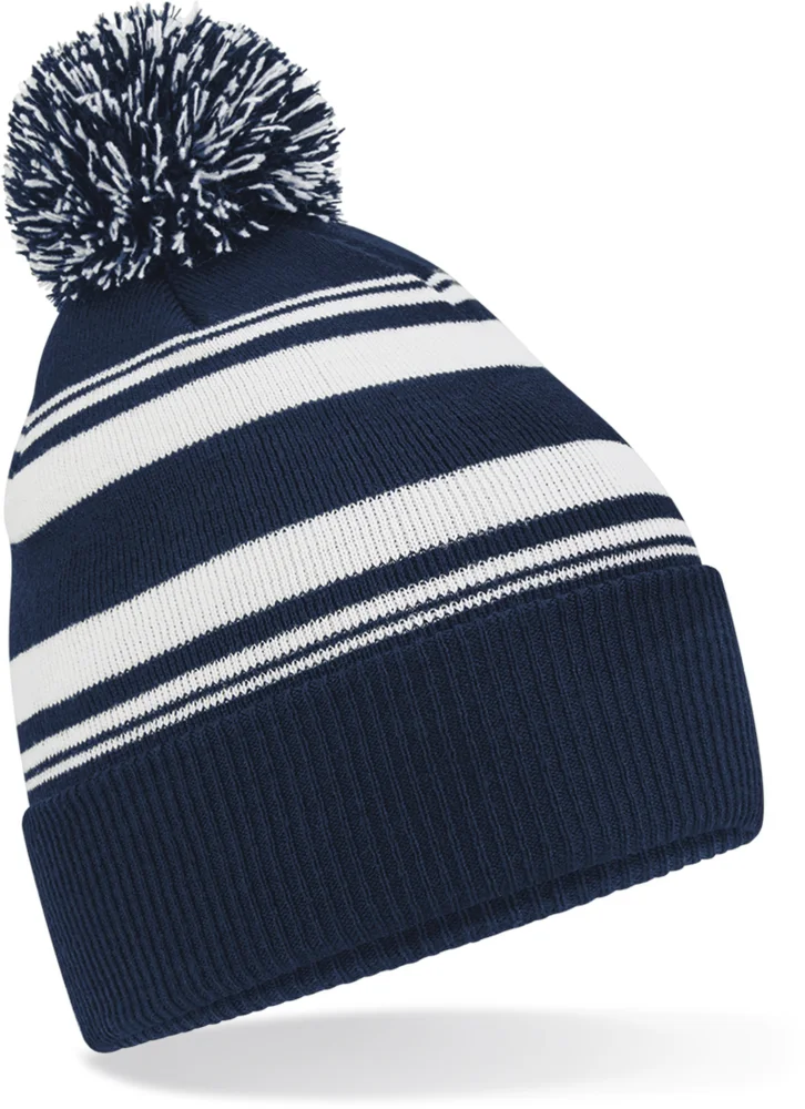 Beanie with Stripes "Fan"