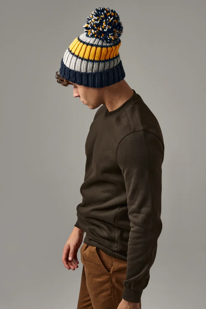 Beanie with Stripes "Hygge"