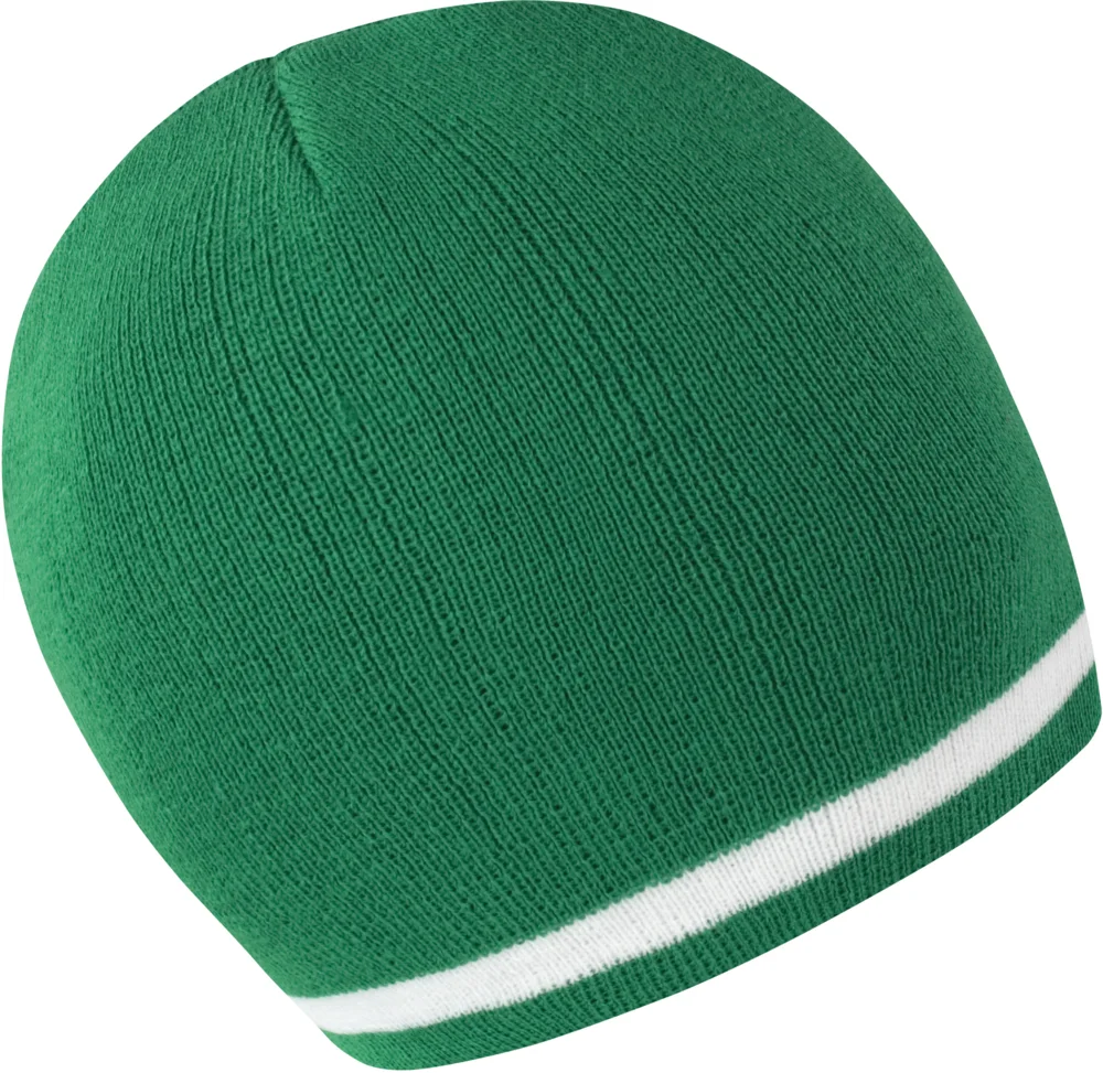 Knitted Hat with contrasting Stripes