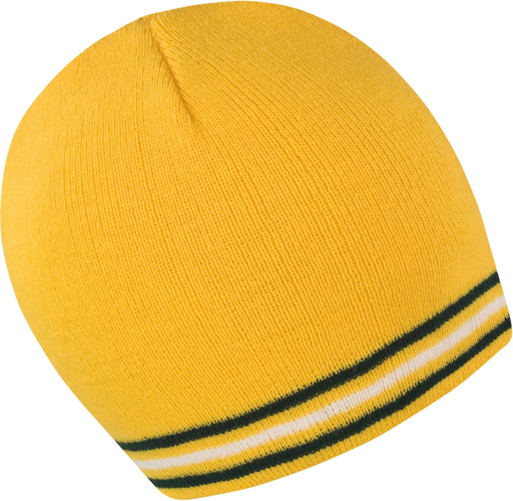 Knitted Hat with contrasting Stripes