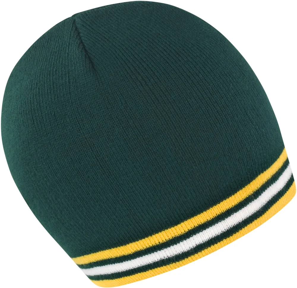 Knitted Hat with contrasting Stripes
