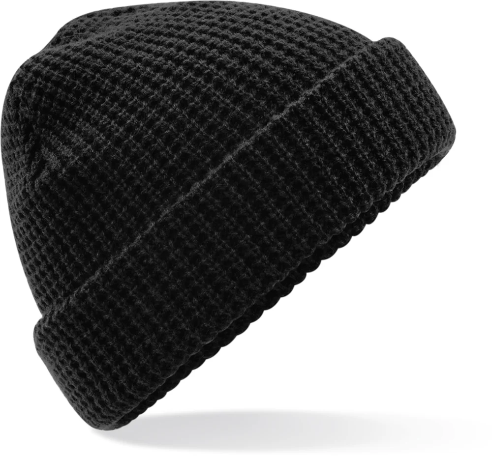 Strickmütze mit Waffelstrick
