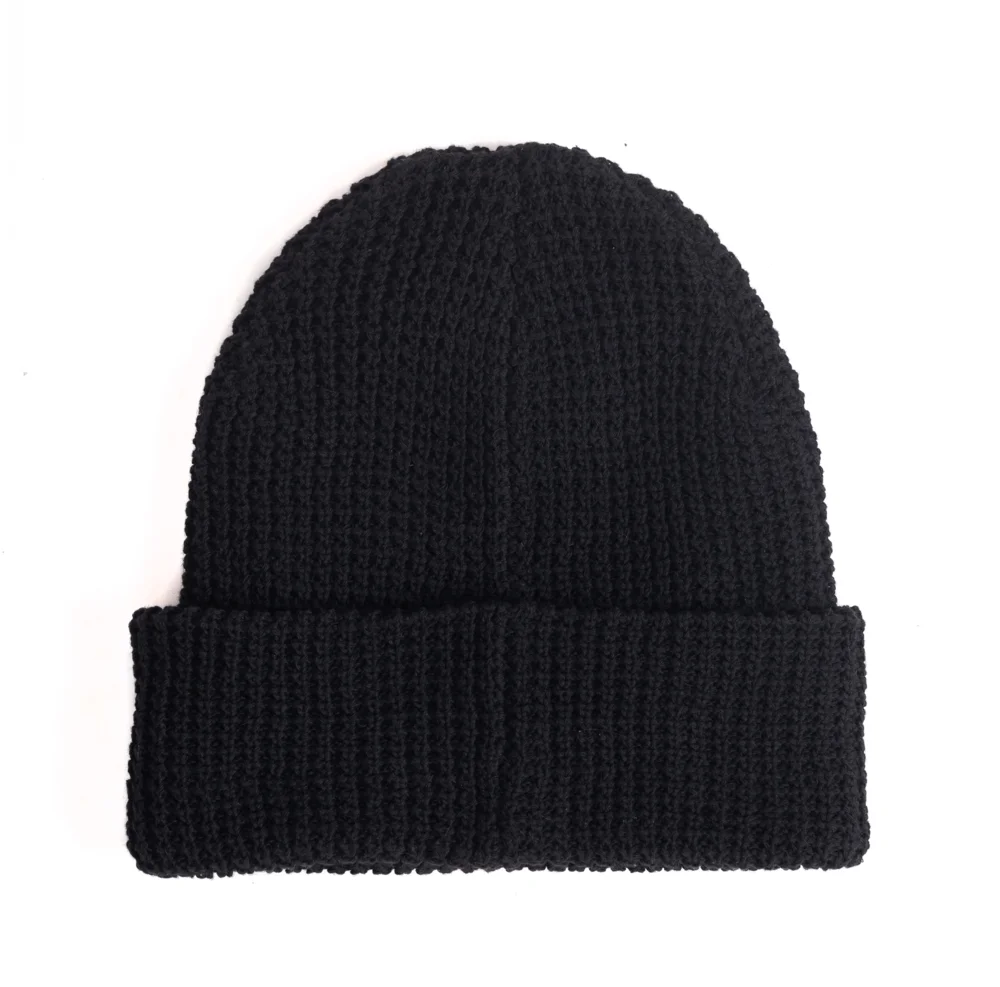 Strickmütze mit Waffelstrick
