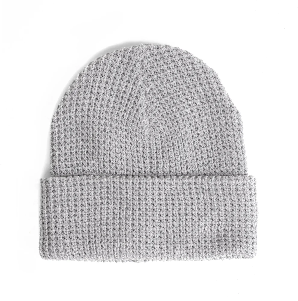 Strickmütze mit Waffelstrick