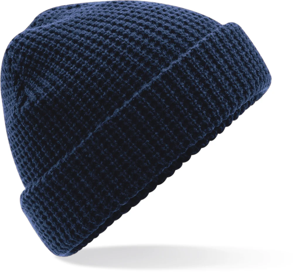 Strickmütze mit Waffelstrick