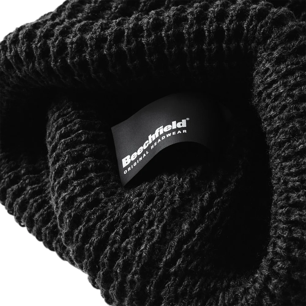 Strickmütze mit Waffelstrick