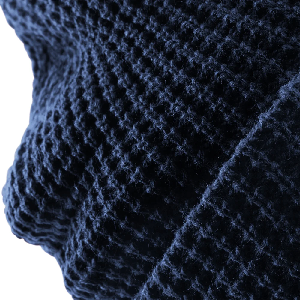 Strickmütze mit Waffelstrick