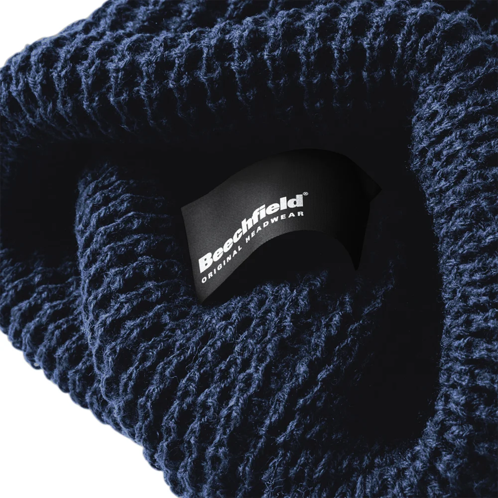 Strickmütze mit Waffelstrick